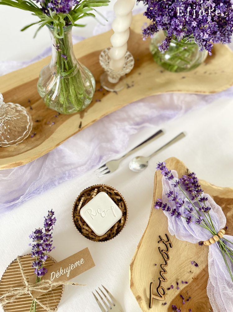 Dárkové dekorační mini mýdlo pro hosty - levandule