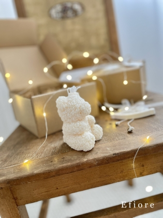 Medvědí dekorační vánoční eko boxík provoněný perníčky a jablkem se skořicí