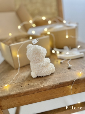 Medvědí dekorační vánoční eko boxík provoněný perníčky a jablkem se skořicí