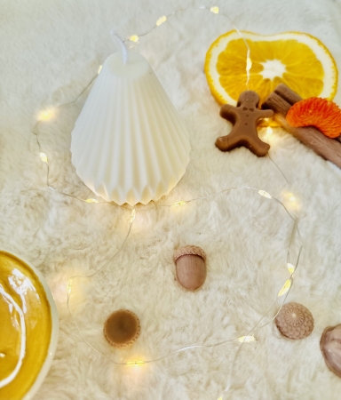 Sójová svíčka geometrická