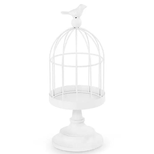 Klícka dekorativní na nožce bílá 