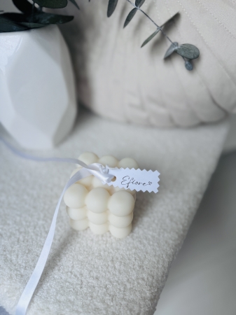 Kostka velká sójová svíčka