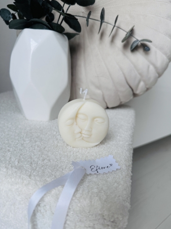 Měsíc a úplněk sójová svíčka