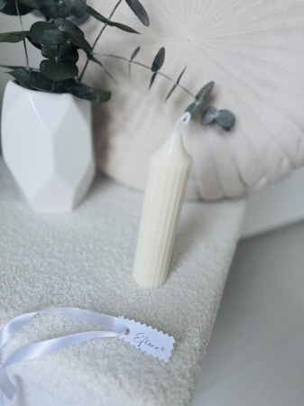 Vroubkovaná sójová svíčka