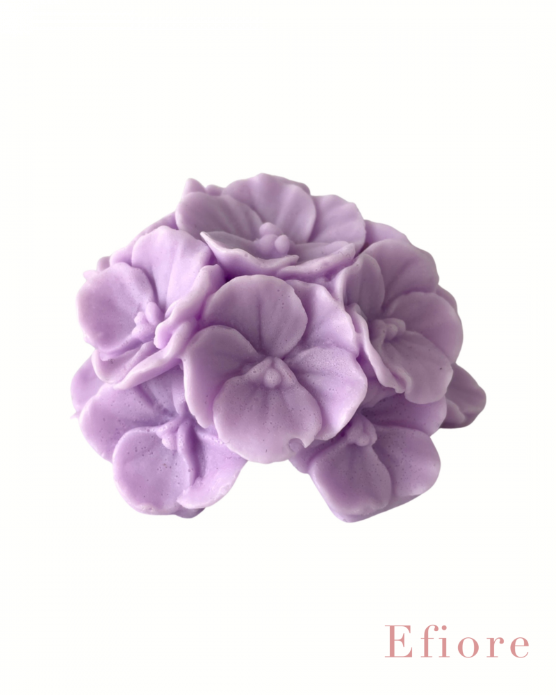 Mýdlový květ hortenzie - fialový